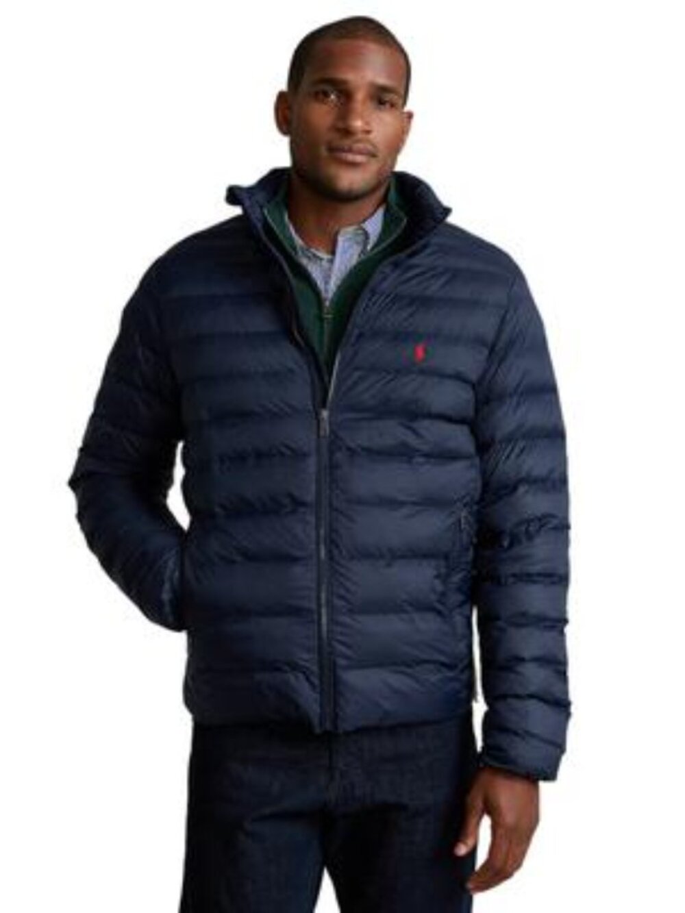 Polo Ralph Lauren Performance Men’s quilted packable Jacket, big tall 2XB navy